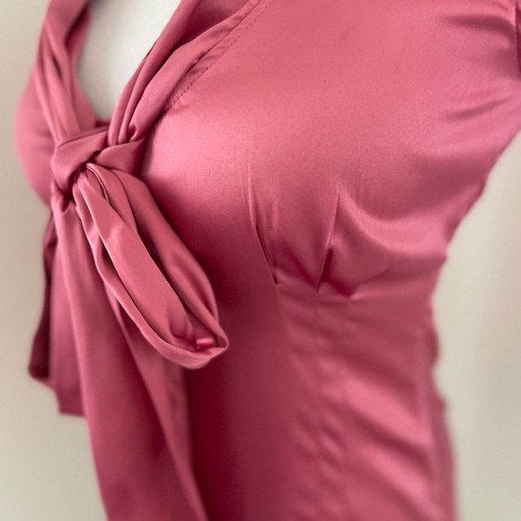 Ladie’s Front Tie Blouse Size Small - Picture 3 of 12